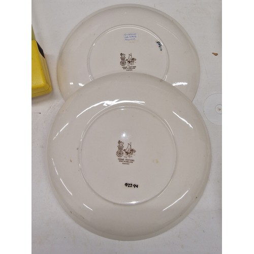 205 - Pair of 26.5 cm diameter Royal Doulton ex-archives collectors plates - Home Waters by W. Grace