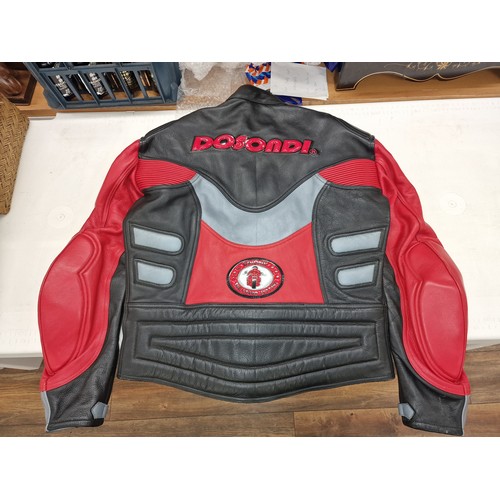 190 - Dosondi armoured motorbike jacket size 42