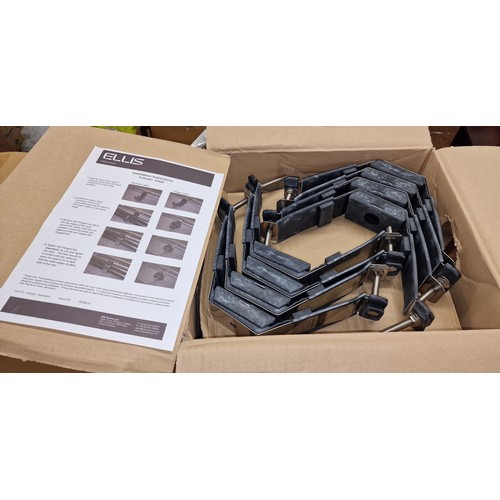 63 - Wholesale box of 40 x Ellis VRQ 05, vulcan and quad heavy duty cable cleats