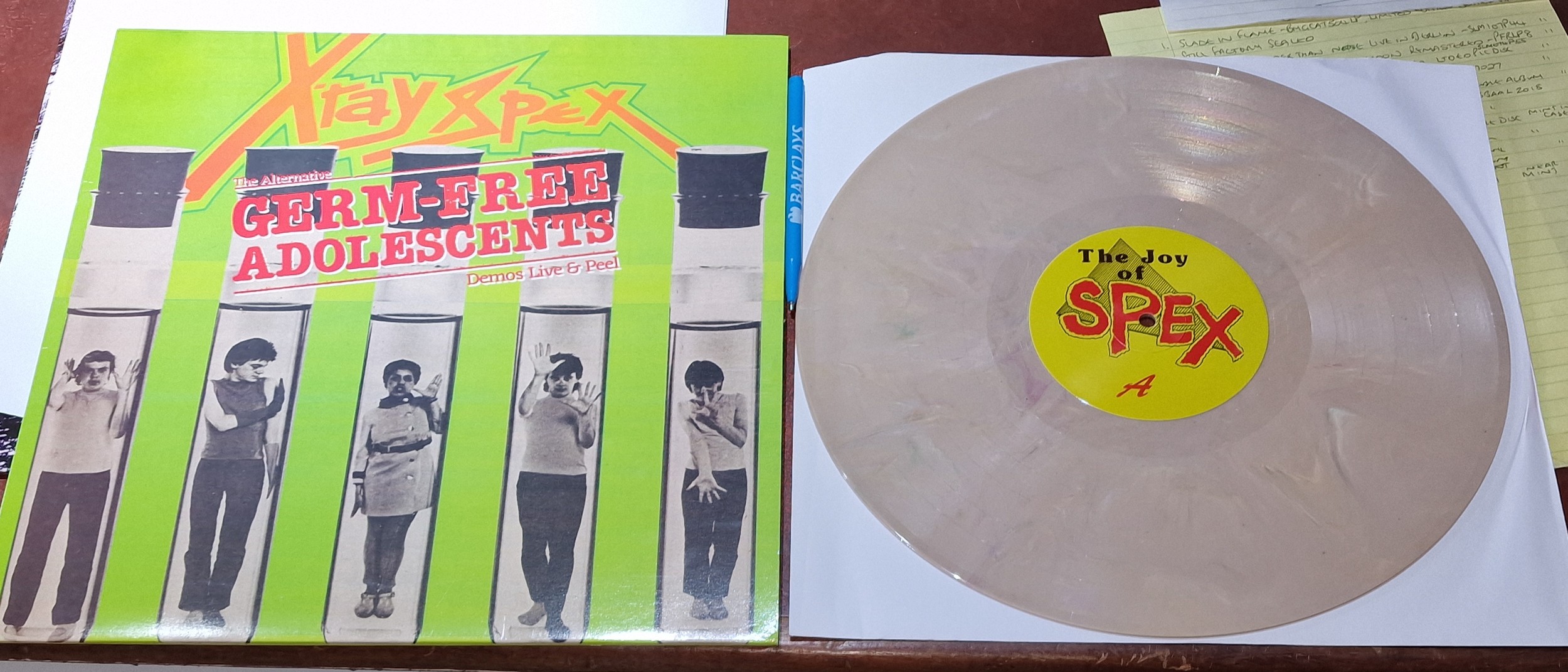 Xray Specs - the joy of Spex limited edition marbled vinyl album in very  good condition