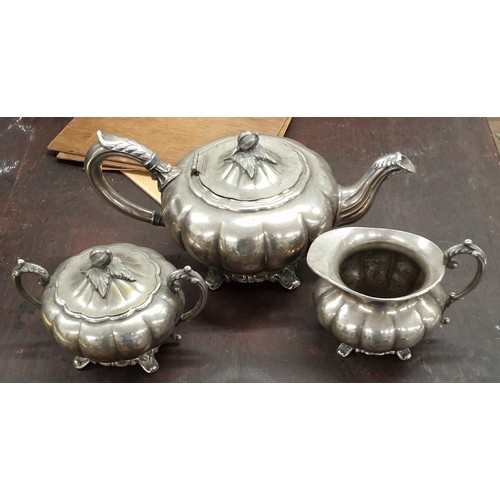 Oneida silver clearance plated tea set