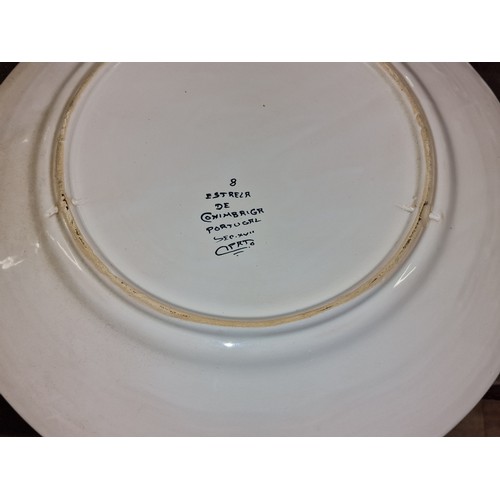 224 - 40 cm diameter large vintage Estrela De Conimbriga Portuguese plate