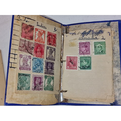 3 - Small pocket book with assorted vintage stamps