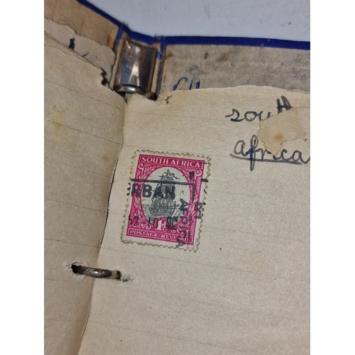 3 - Small pocket book with assorted vintage stamps