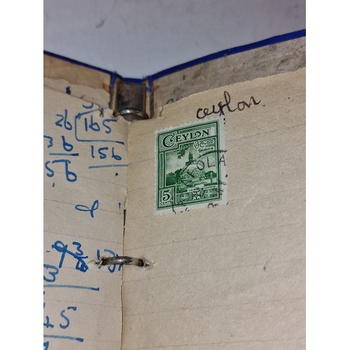 3 - Small pocket book with assorted vintage stamps