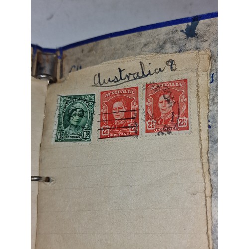 3 - Small pocket book with assorted vintage stamps