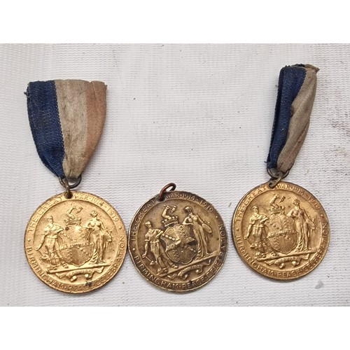 204 - Trio of WWI Birmingham peace medals