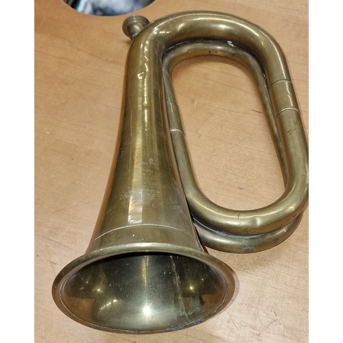 38 - Vintage brass bugle