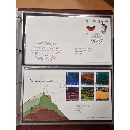 110 - Royal Mail album of assorted first day covers, dating from 1973 to 2012