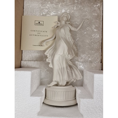 82 - Boxed and mint Wedgwood for Compton Woodhouse 'The Dancing Hours' fourth limited edition figure, 270... 