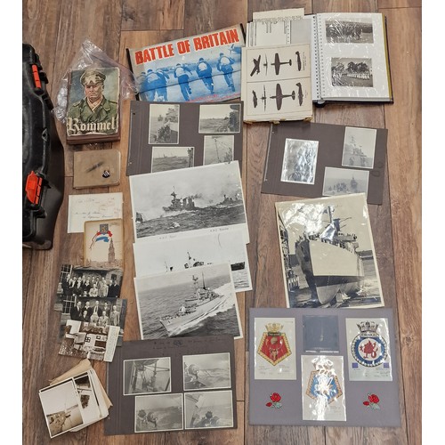 230 - Very good collection of assorted photographs and other ephemera from WWI & WWII including personal p... 