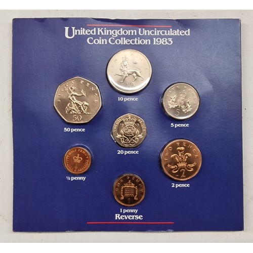 164 - 1983 UK uncirculated coin collection booklet