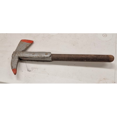 178 - Vintage steel firemans hand axe