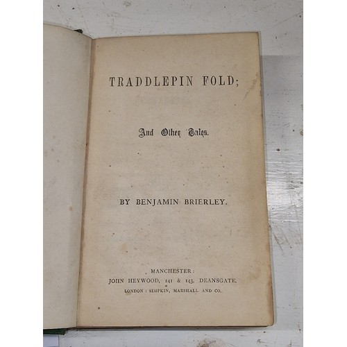 83 - 1887 Traddlepin Fold & other tales book by Benjamin Brierley, published by Warne in VG condition