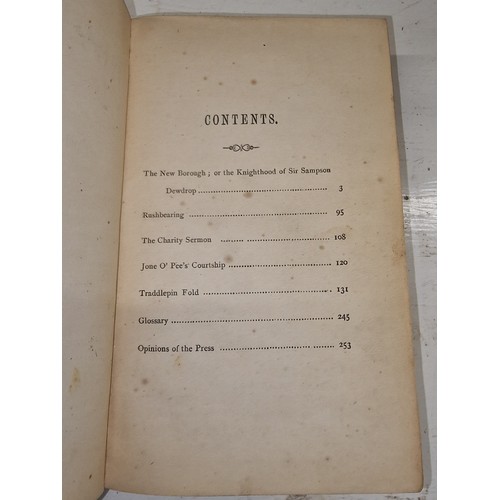 83 - 1887 Traddlepin Fold & other tales book by Benjamin Brierley, published by Warne in VG condition