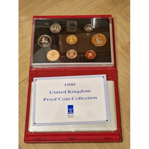 169 - Cased Royal Mint 1990 United Kingdom proof coin collection