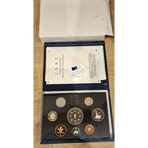 151 - Cased and boxed Royal Mint 1993 United Kingdom proof coin collection