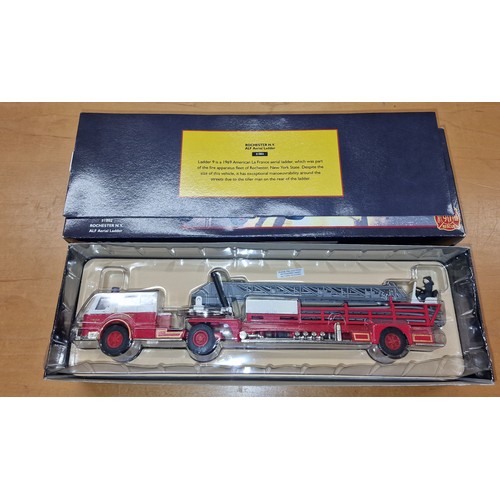 231 - Boxed and mint Corgi 51802 Rochester NY ALF aerial ladder fire truck