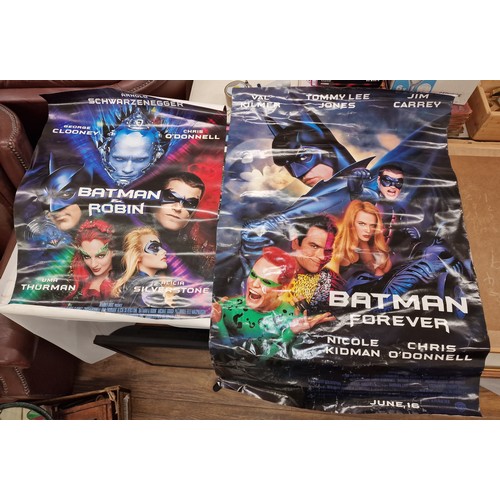 101A - Approximately 60 x 85 cm Batman & Robin AND 70 x 100 cm Batman Forever cinema posters - Batman Forev... 