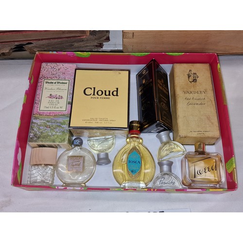 244 - Collection of 11 x vintage perfumes including 7 x full, 2 x approximately half full and 2 with minim... 