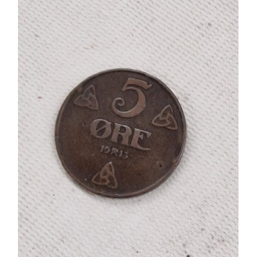 209 - 1913 5 ore coin in very good condition