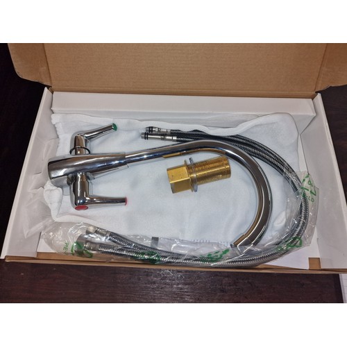 384 - Kvit mono sink mixer tap in box