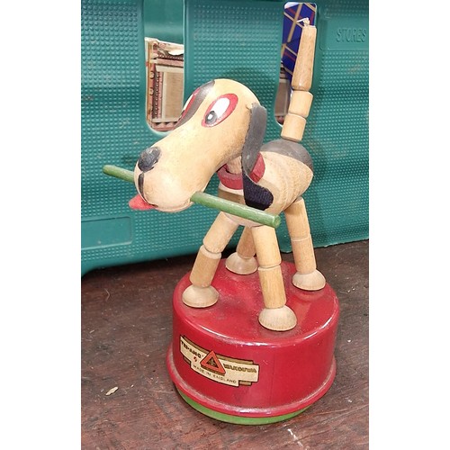 31 - 1930's Triang push down animated toy dog