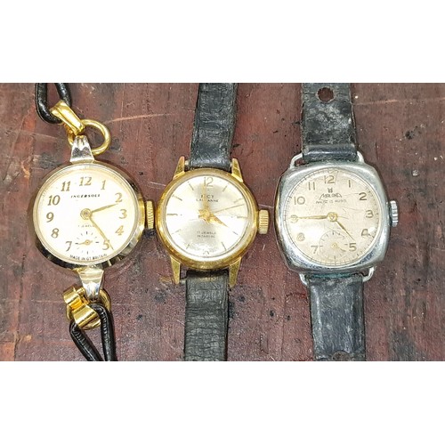 78 - Boxed 1962 Oris vintage ladies watch with rolled gold strap, boxed as new Montien ladies watch, 4 x ... 