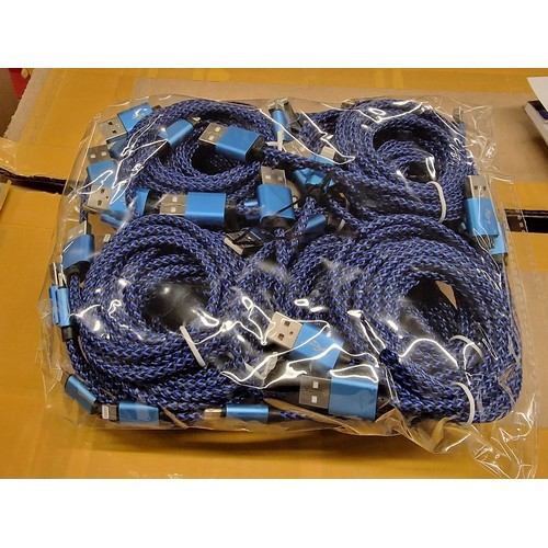 45 - New wholesale pack of 20 blue 2 metre Iphone lightning cables