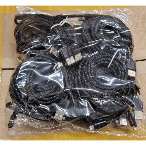 158 - Wholesale pack of 20 x black 2 metre Iphone lightning cables