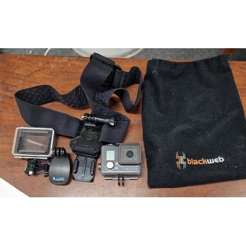 12 - GoPro Hero+ with accessories in bag