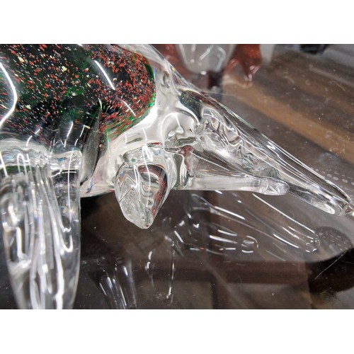 206 - Collection of 8 x assorted art glass paperweights - 4 with minor damage as shown, all proceeds from ... 