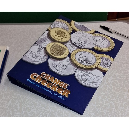 229 - Complete change checker folder of alphabet uncirculated 10p coins