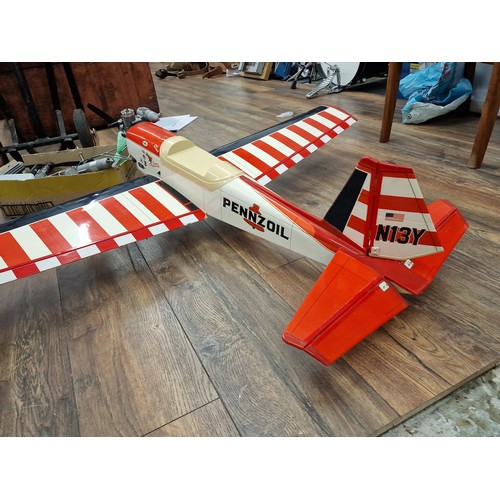 241 - Pennzoil Super Chipmunk radio control plane, 3 ft body and 51