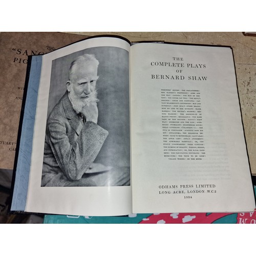 83 - 1934 Odhams Press Complete plays of Bernard Shaw, 1219 page hard back book in very good condition