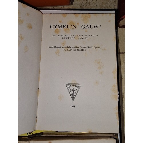 93 - 1870 Welsh language bedside bible and 1938 Cymru’n Galw welsh language book