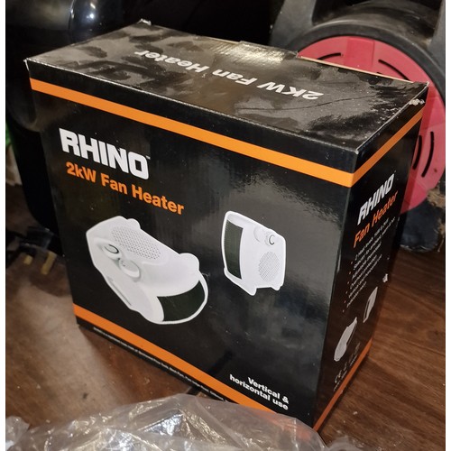 110 - Boxed as new Rhino 2 kw portable fan heater