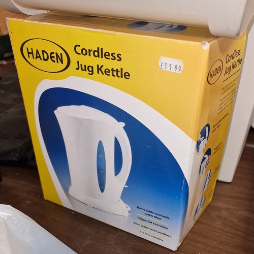 159 - Boxed and unused Haden cordless jug kettle