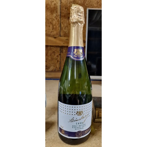 177 - Unopened 75 cl Sainsburys 2017 Cava