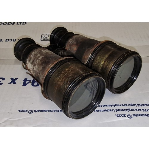 229 - Distressed pair of Lemaire Fabi Paris binoculars