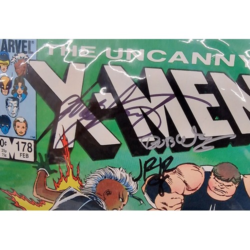 25 - Mint Uncanny X-Men comic signed by Chris Claremont, Bob Wiacek  & John Romito Jnr