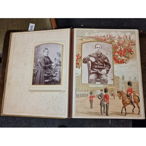 34 - 19th century The British Army photograph album with photographs