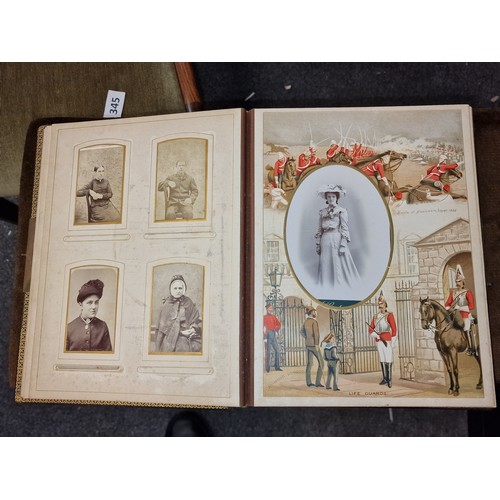 34 - 19th century The British Army photograph album with photographs