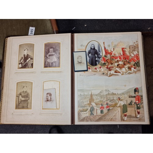 34 - 19th century The British Army photograph album with photographs