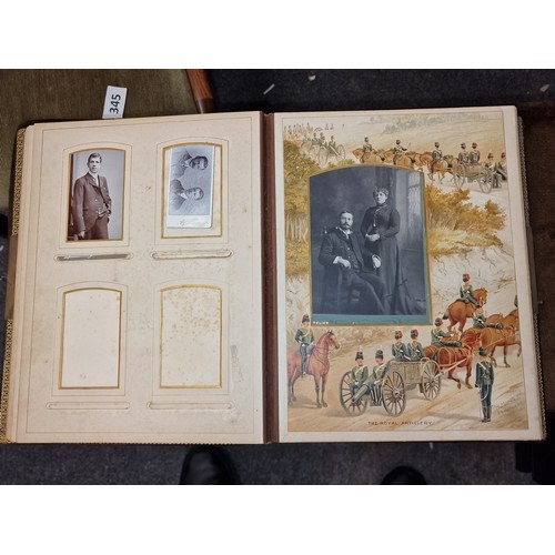 34 - 19th century The British Army photograph album with photographs