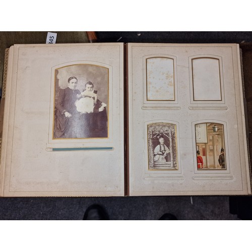 34 - 19th century The British Army photograph album with photographs