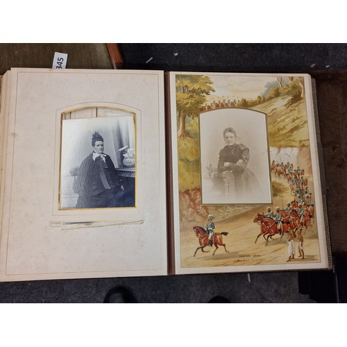 34 - 19th century The British Army photograph album with photographs