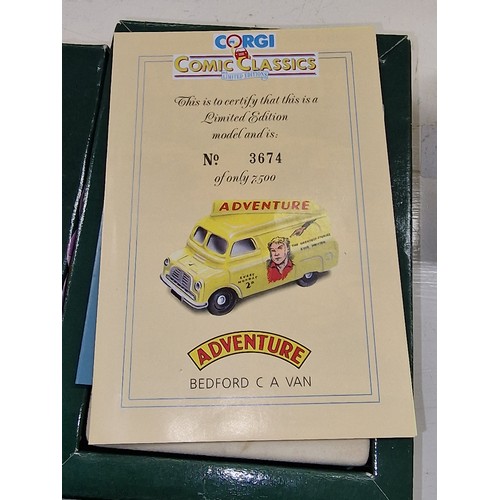 78 - Boxed and mint Vanguards Flowers bitter delivery wagon & Corgi limited edition comic classics Bedfor... 