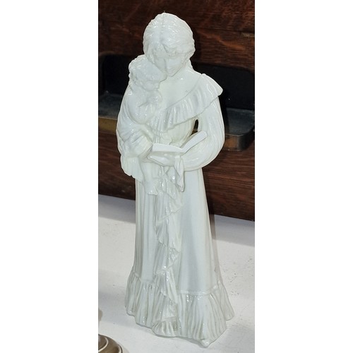 173 - 21.5 cm tall 1990 Royal Worcester for Compton Woodhouse 'Once upon a time' parian style figure