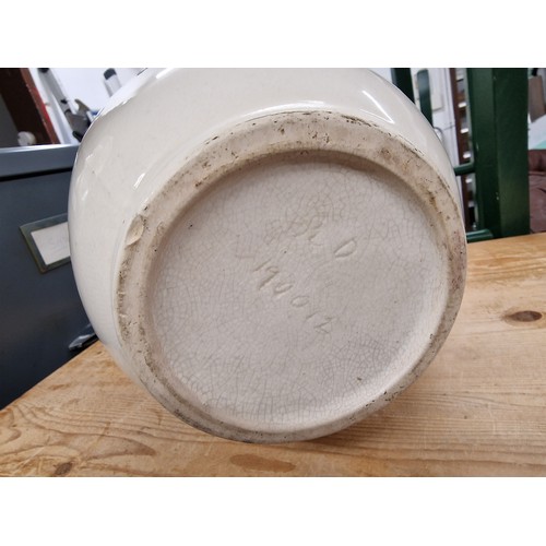 323 - Bundle of 4 x assorted chamber pots - 3 with damage as pictured - and large turn of the century wash... 